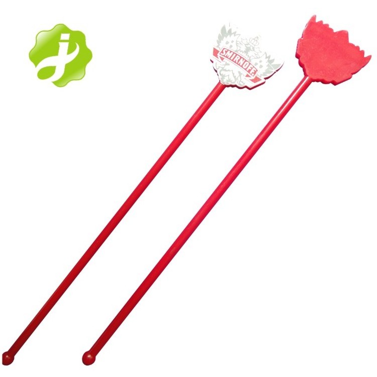 Custom plastic drink stirrer