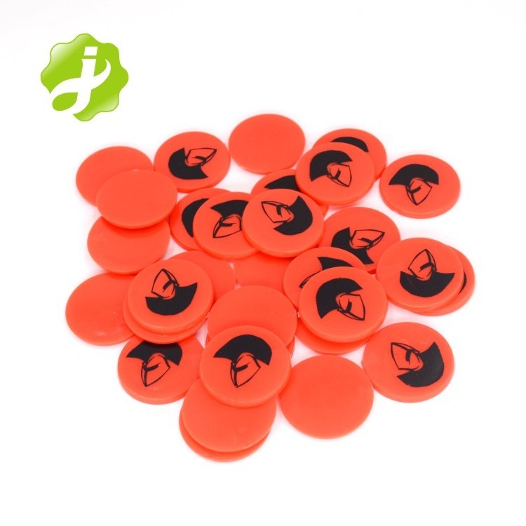 Manufacturer custom plastic color coin 23MM game currency chip token