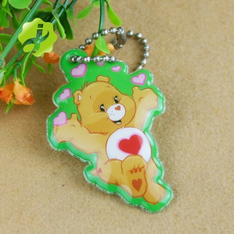 2021  China Custom pvc Reflective Keychain