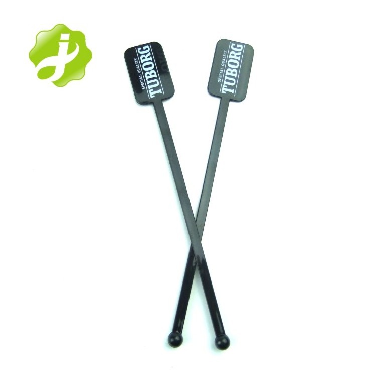 promotion custom eco friendly plastic cocktail stirrer swizzle sticks