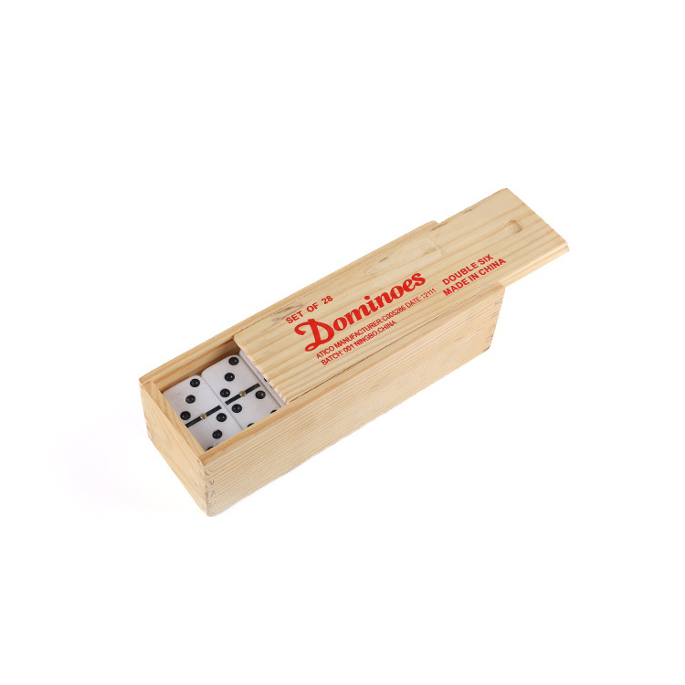 Factory Wholesale domino for plastic domino game set in wooden case