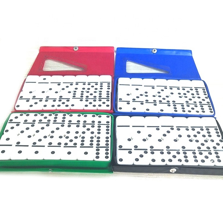 Urea domino game set with pvc box custom mini domino set