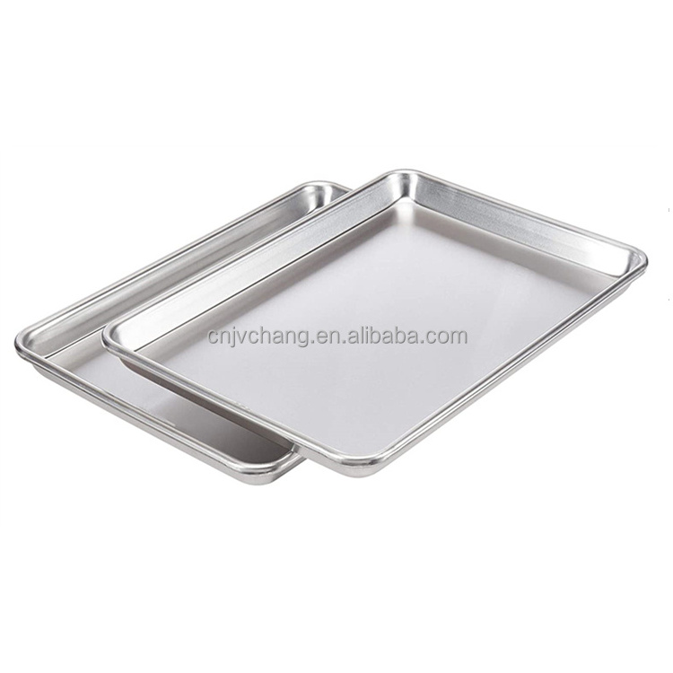 Easy cleaning Aluminum Stainless Steel Half Size Sheet Pan Baking Tray