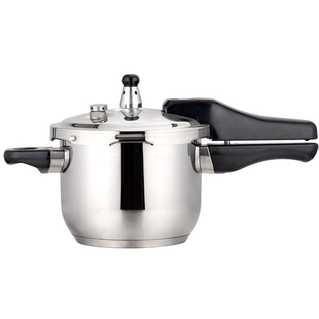 Factory Sell Gas and Induction Cooker Multi 3L Polished Pot Stainless Steel Pressure Cooker For Kitchen Accessories