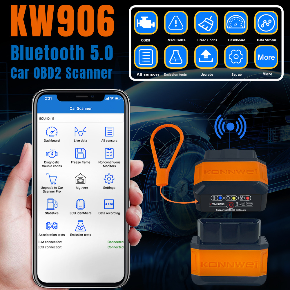 Factory Direct car scanner diagnostic tool OBD2 ELM327 V2.1 Bluetooth Car Scanner Android Torque Auto Diagnostic Scan Tool