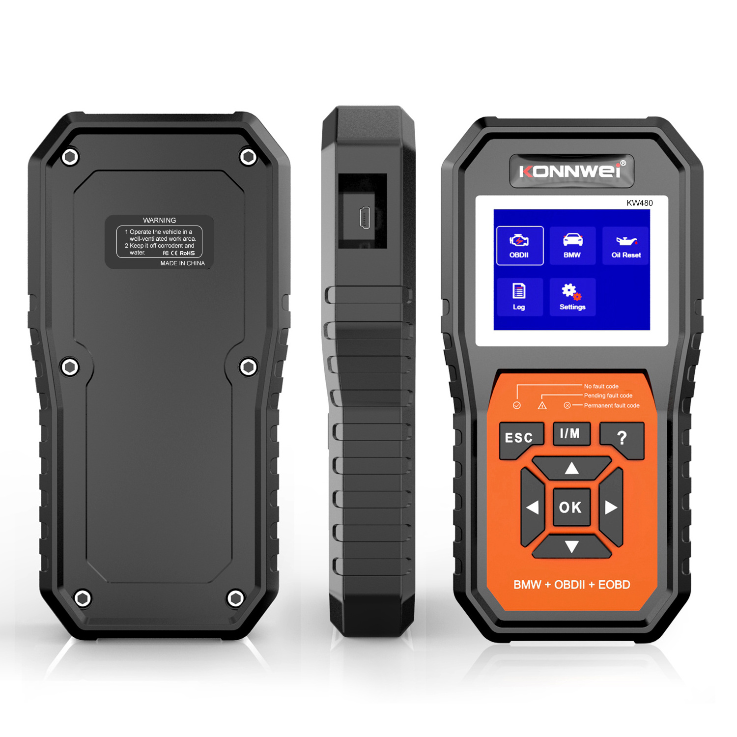 KONNWEI KW480 Full System Diagnostic Tool for BMW ABS SAS Transmission Oil Reset Car Scanner