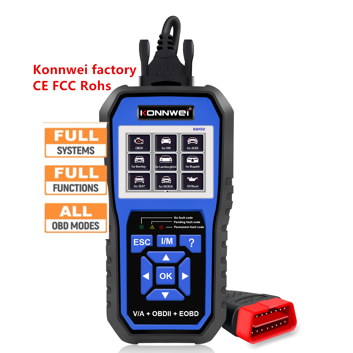 Full system diagnostic scanner SRS oil reset TPS battery match DPF Regeneration ABS brake auto diagnostic tool for VAG