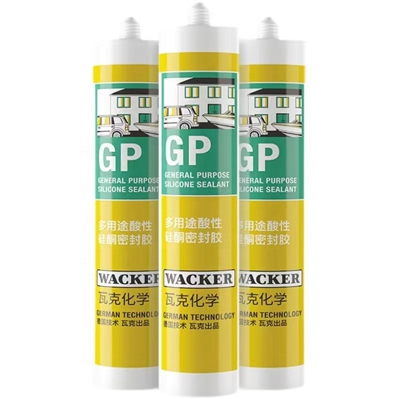 Wacker GP acidic silicone adhesive waterproof and quick drying sealant glass adhesive door and window sealing silicone