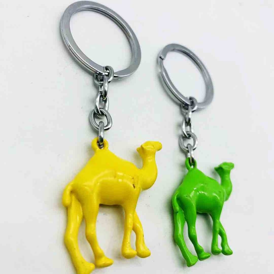 3D delicate Camel model metal keychain Promotion for Souvenir Gifts