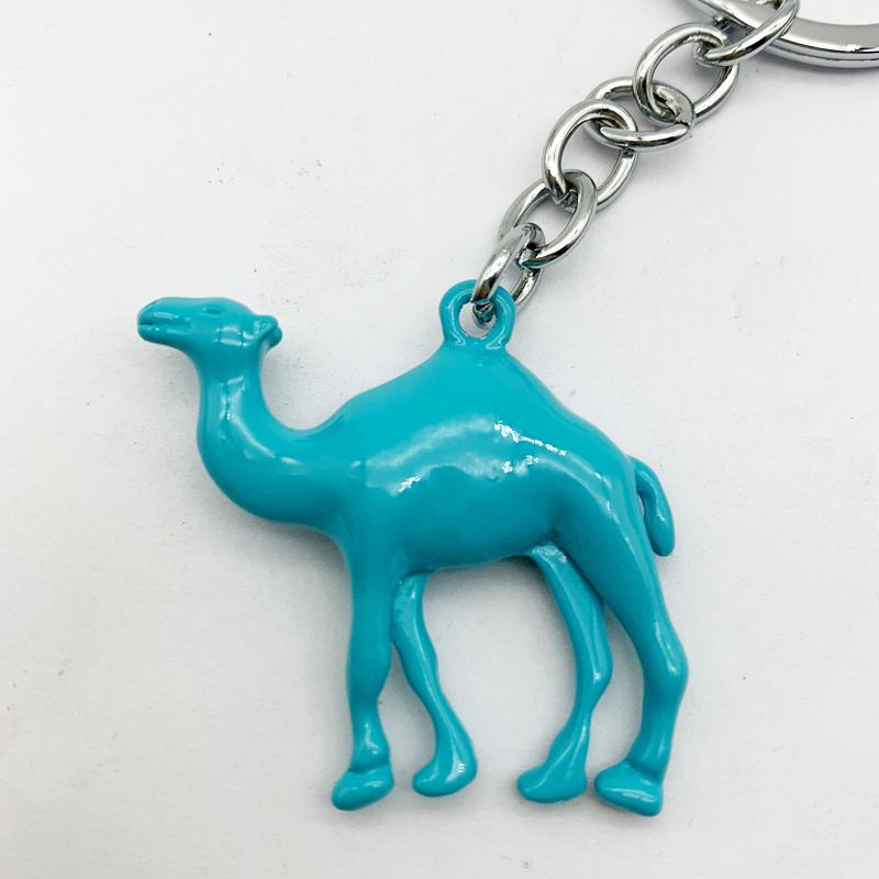 3D delicate Camel model metal keychain Promotion for Souvenir Gifts