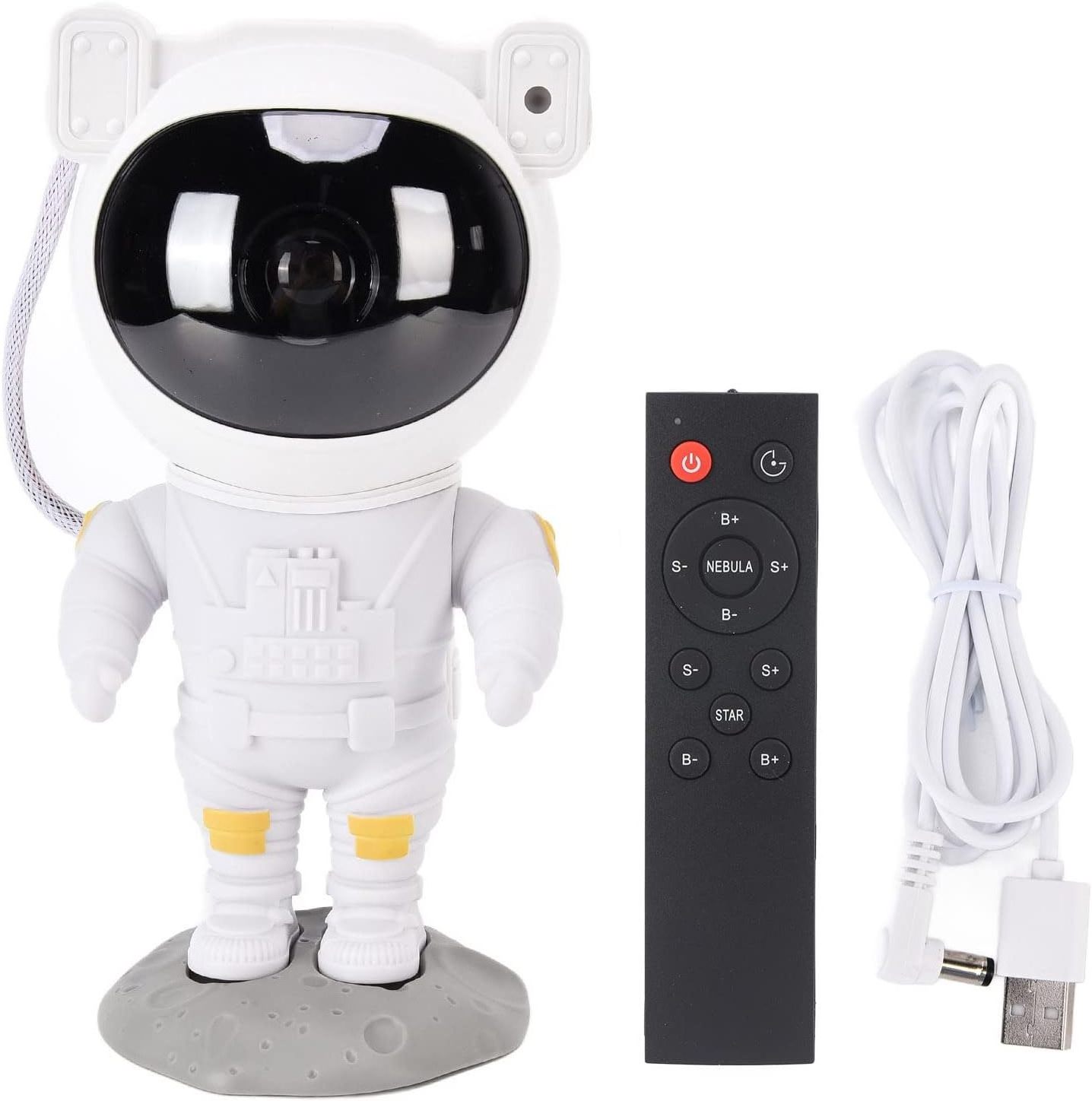 Space Buddy Projector Star Projector Light Astronaut Night Light Projector Remote Control Timer LED Lights