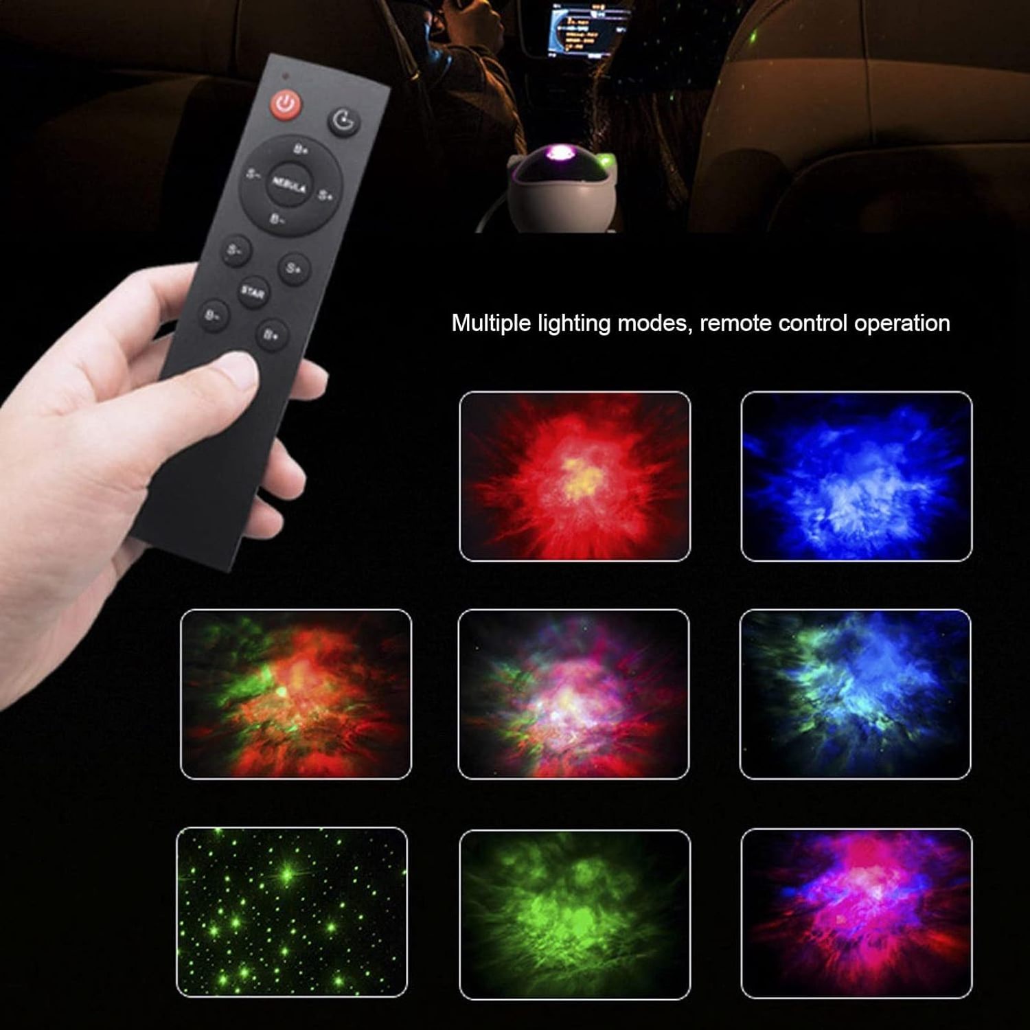 Space Buddy Projector Star Projector Light Astronaut Night Light Projector Remote Control Timer LED Lights