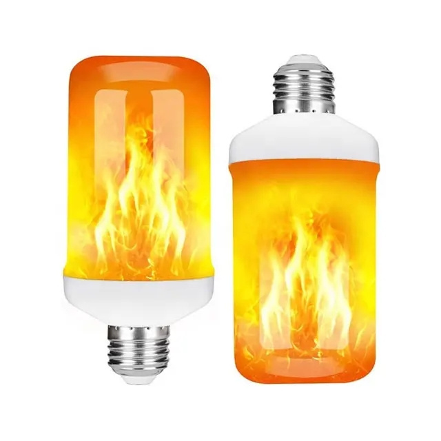 Emulation Christmas Halloween Decor Light Flame Bulb China Supply Garden Flame Lamp  Effect Light Bulb