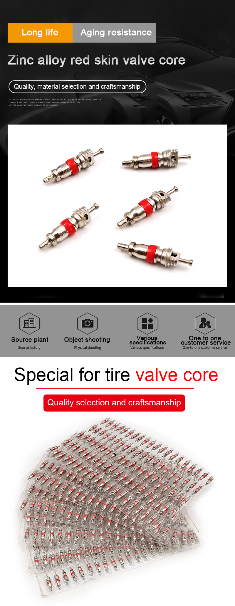 Wholesale Car Truck Tire Tyre Valve Stem Core Copper Schrader Valve core