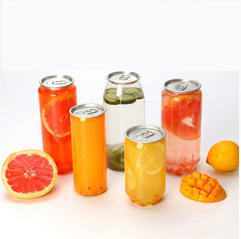 High Quality Wholesale 250ml 330ml 500ml Transparent Plastic Pet Soda Beverage Can