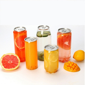 High Quality Wholesale 250ml 330ml 500ml Transparent Plastic Pet Soda Beverage Can