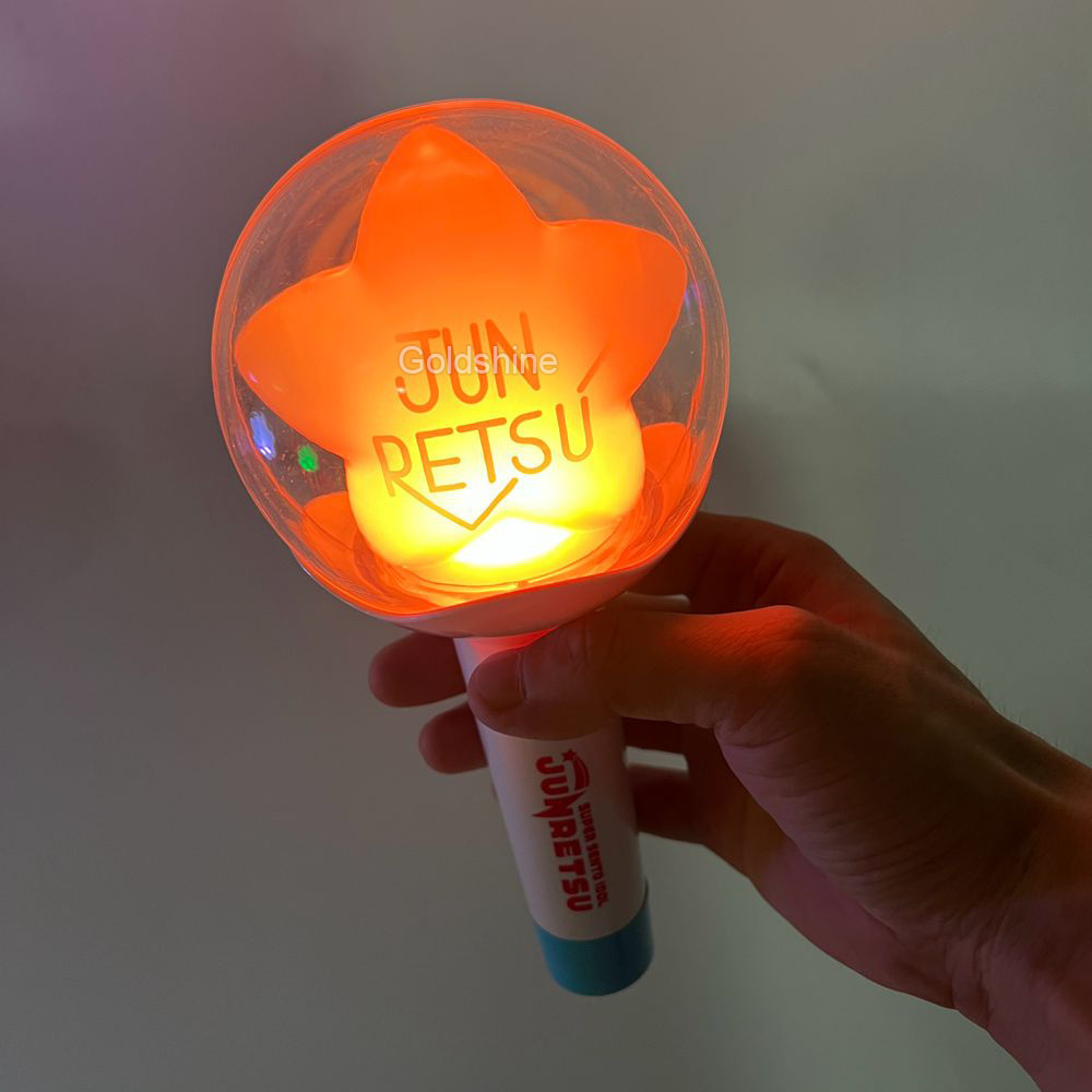 OEM ODM Customized Logo Korea Japan Fan Light Stick Cheering LED Hand Light Stick For Fan's Club Concert Party Events