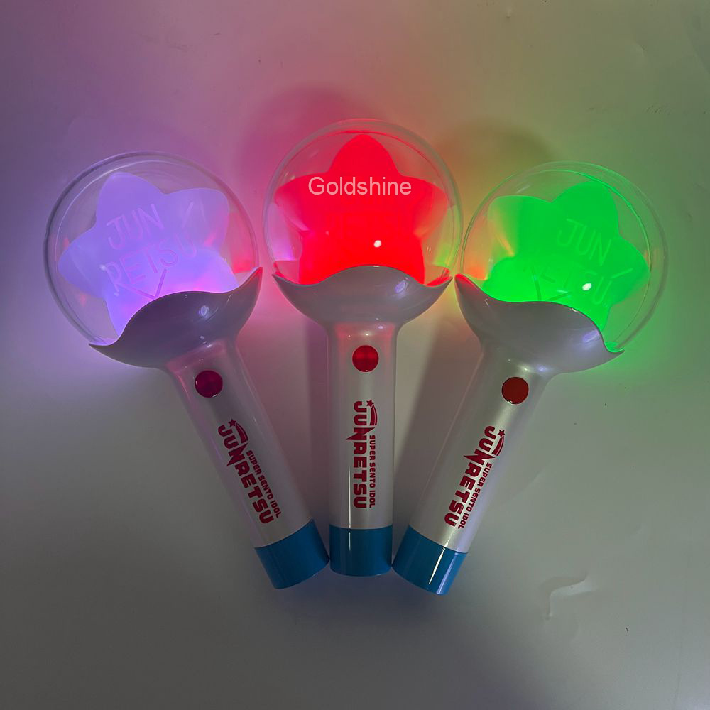 OEM ODM Customized Logo Korea Japan Fan Light Stick Cheering LED Hand Light Stick For Fan's Club Concert Party Events