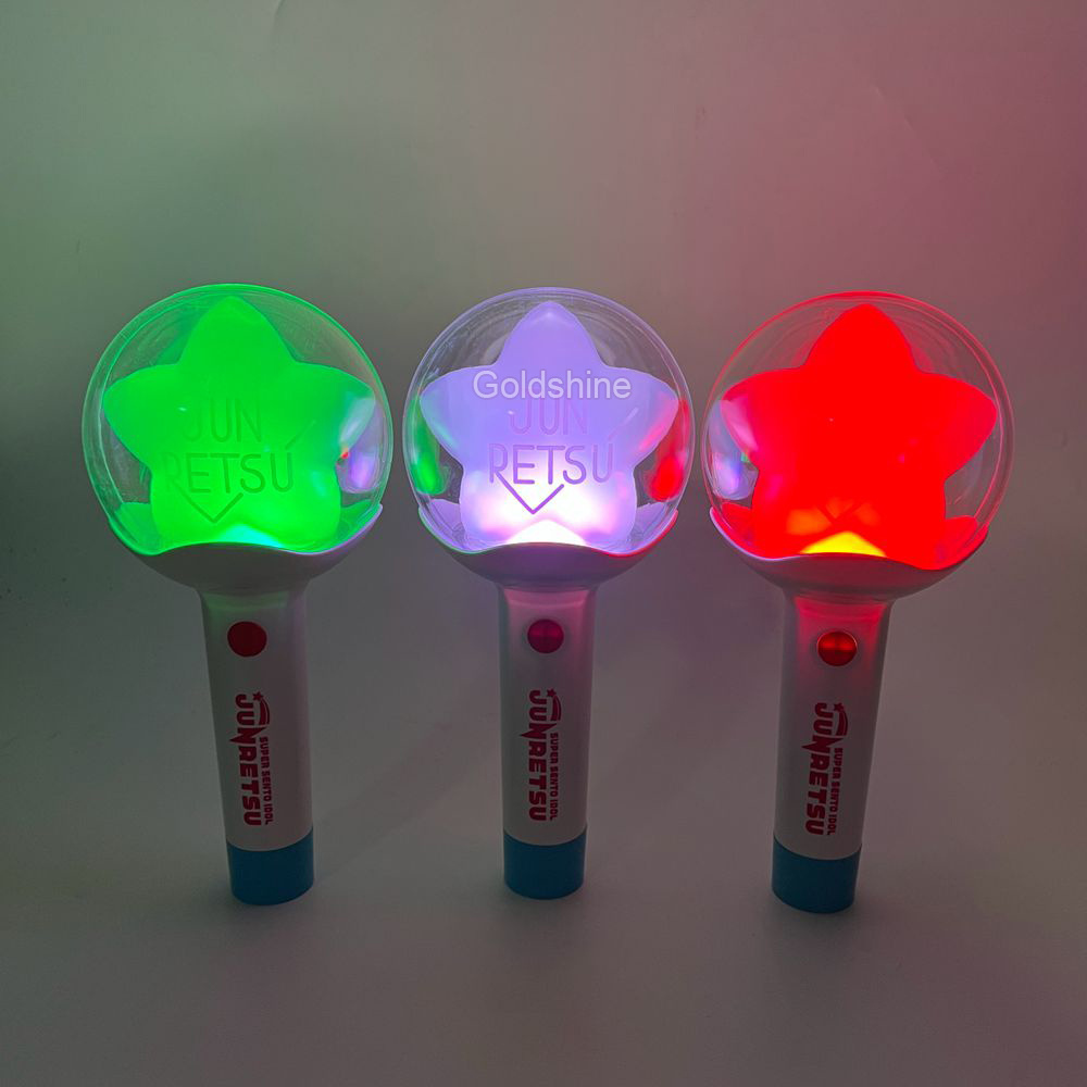 OEM ODM Customized Logo Korea Japan Fan Light Stick Cheering LED Hand Light Stick For Fan's Club Concert Party Events