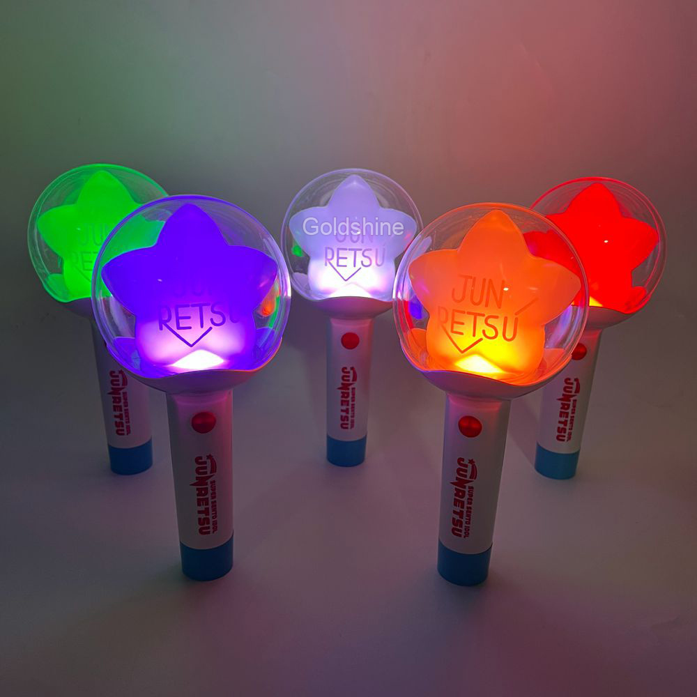 OEM ODM Customized Logo Korea Japan Fan Light Stick Cheering LED Hand Light Stick For Fan's Club Concert Party Events