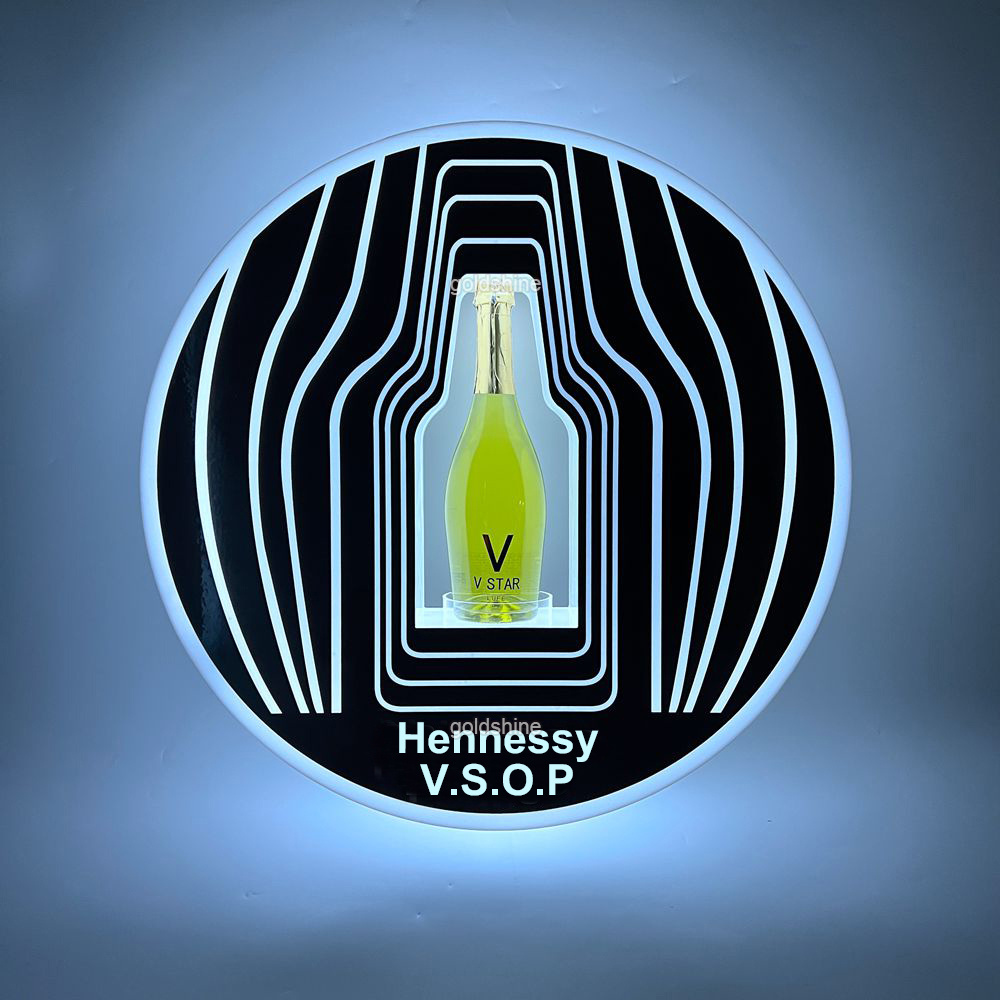 Wholesale OEM custom Hennessy VSOP LED Bottle Presenter champagne glorifier VIP Display bottle holder for nightclub LOUNGE