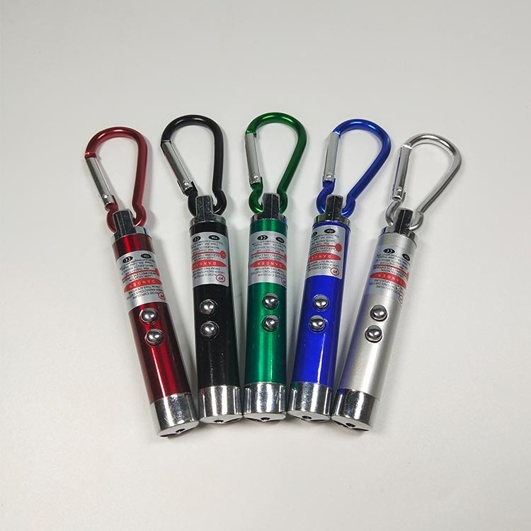 Promotional Gifts Customized Logo 3 In 1 Mini LED Torch Light Keychain Multifunction 3 LED UV Laser Pointer Flashlight Keychain