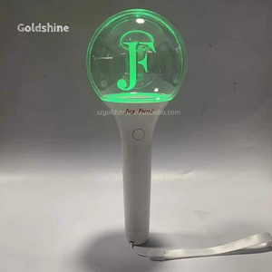 K-Pop Official Custom Logo Acrylic Glowing Stick Glowing Ball Led Flashing Stick Glowing LED Light Stick for Concert Party