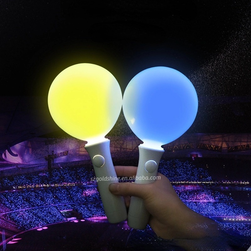 15 Colors Ball Shape Remote control Led Sticks Festival Glow Light Ball Wand for Concert Supply led glow flashing stick