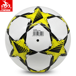 PU PVC Leather Custom logo printed cheap soccer ball white in bulk pvc football