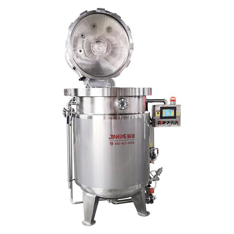 Factory Sale 500L Stainless Steel Fruit Jam Industrial Pressure Cooker Industrial Pressure Cooker Machine with PLC Control Pane