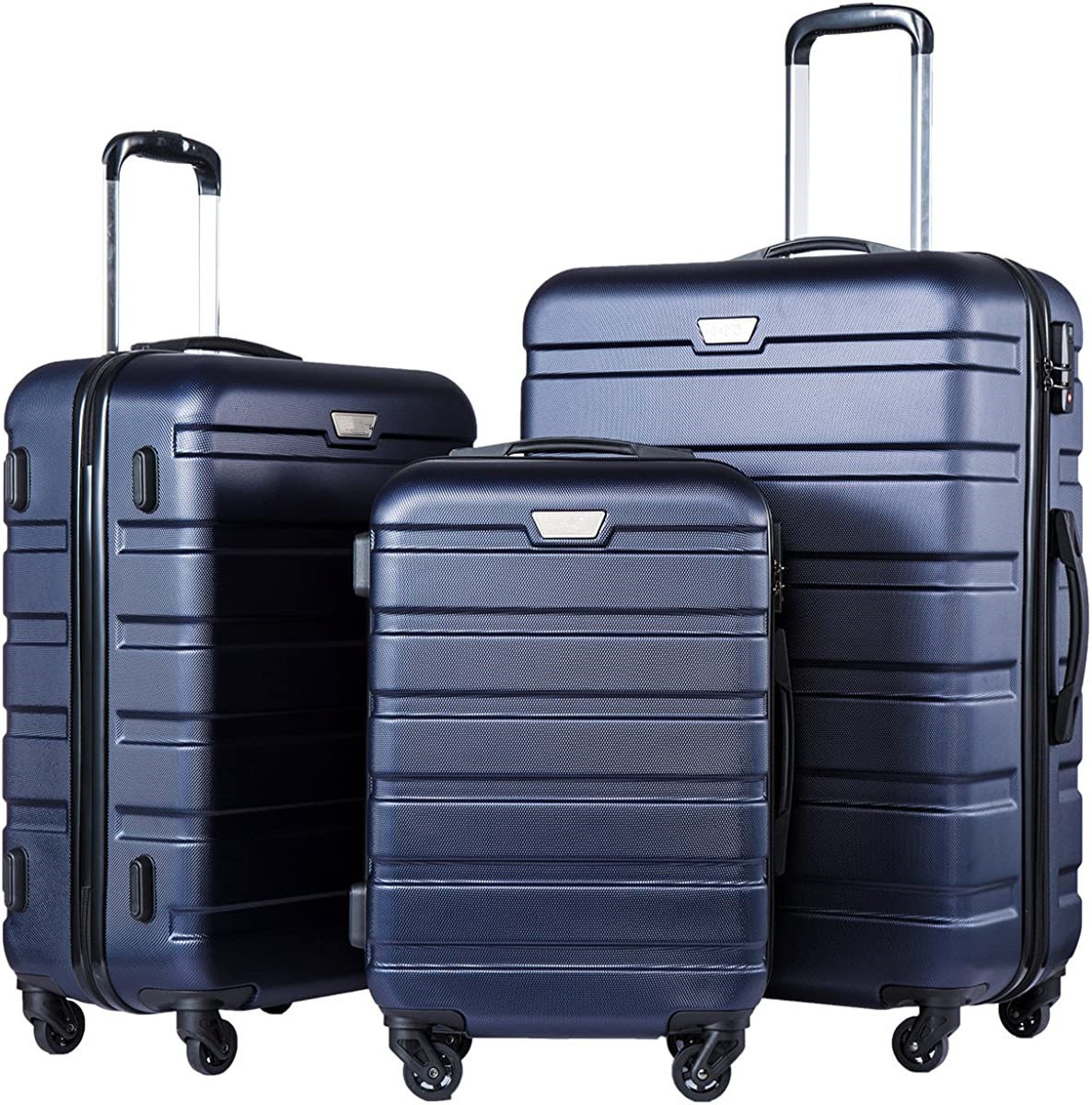 Luggage Expandable Suitcase PC ABS TSA Travel Luggage 3 Piece Set Lock Spinner Carry on Hardside Spinner Wheel Luggage