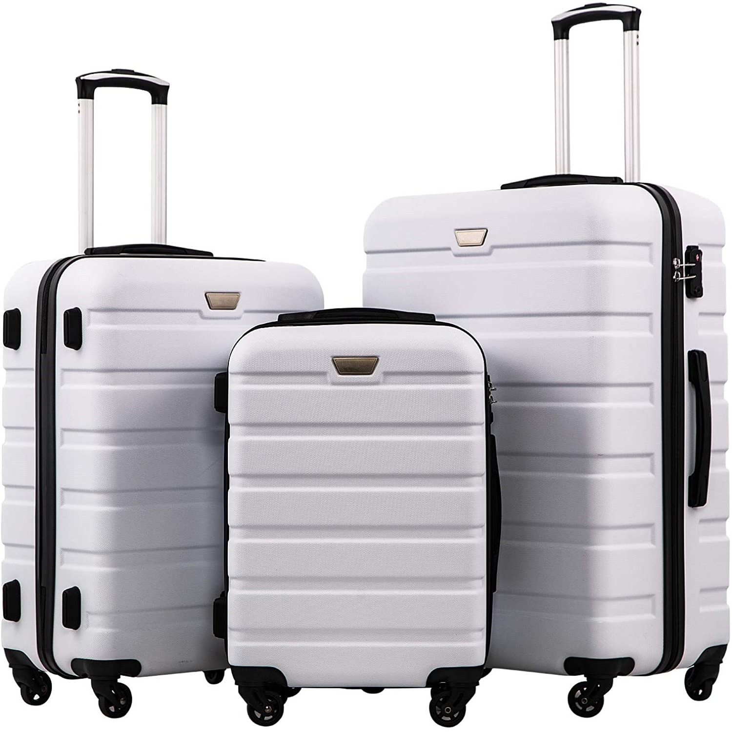 Luggage Expandable Suitcase PC ABS TSA Travel Luggage 3 Piece Set Lock Spinner Carry on Hardside Spinner Wheel Luggage