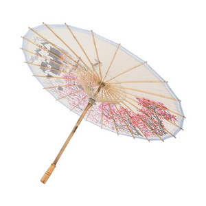 Chinese Ceiling Decoration Umbrellas Craft Dance Props Parasols Handmade Silk Oiled Paper Umbrella