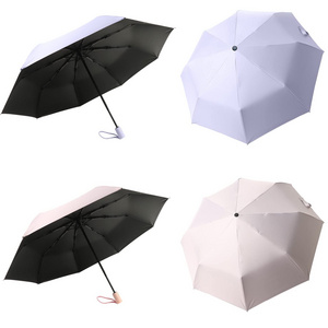 WholesaleSouvenir Commercial Pongee Gift Folding Umbrella Promotion Custom Logo Printing Foldable Automatic  Umbrella