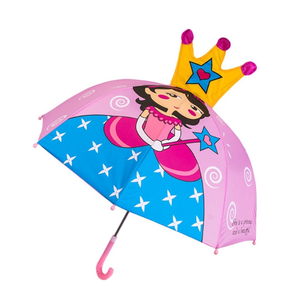 Amazon colorful cartoon pattern Kids auto Umbrella children's wholesale cute umbrella for kids girl Rain Proof Umbrella