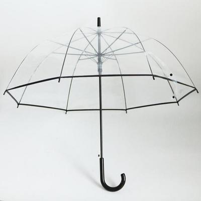 New Fully Automatic EVA Long J Handle Straight Advertising Gift Golf Transparent parapluie Umbrella Clear with Logo