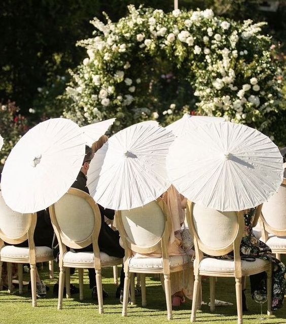 Bamboo wedding parasol for Bride Umbrella Party Decors Oil White paper wedding umbrellas Other Wedding Decorations