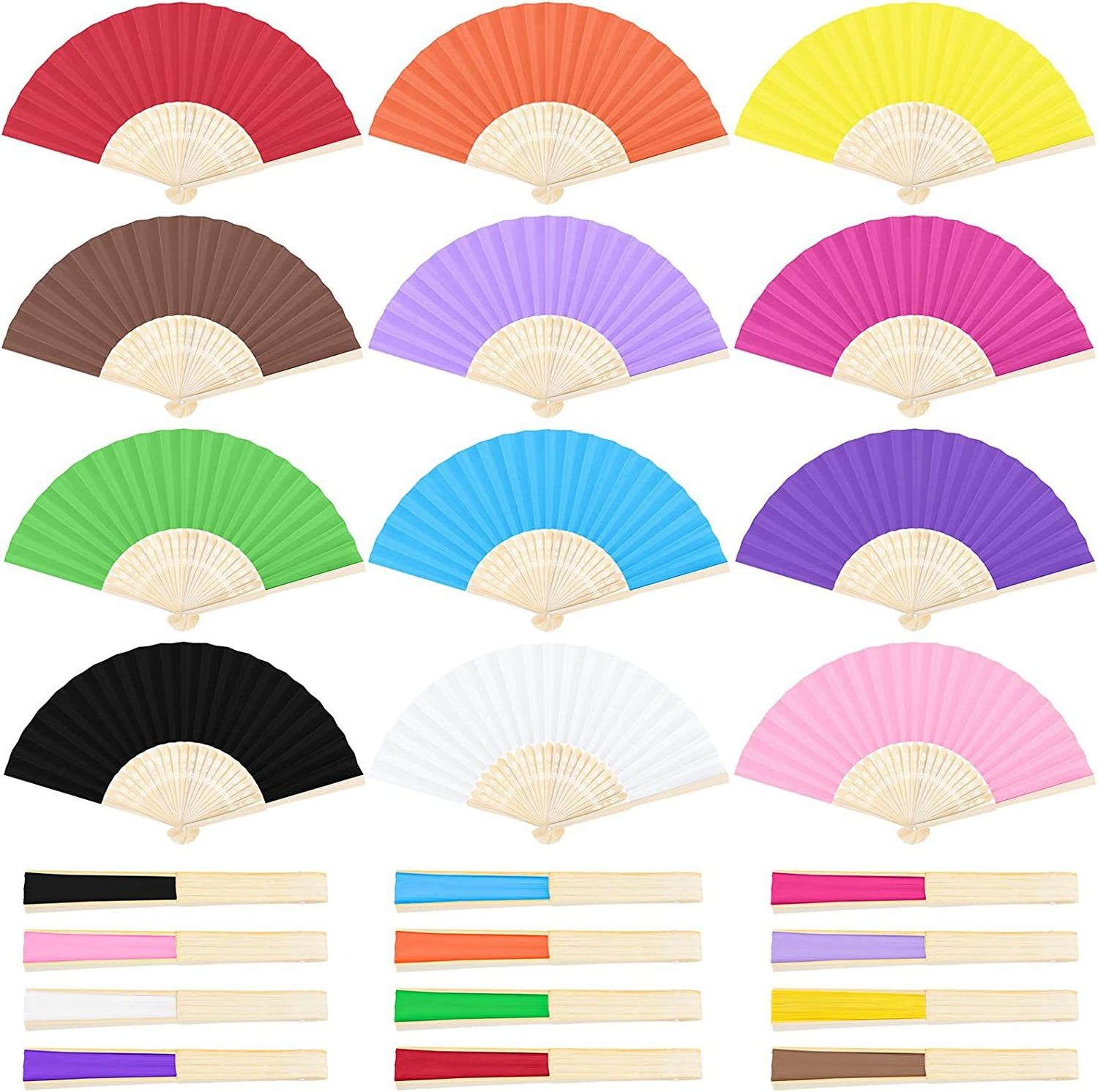 Custom Wooden Wedding Fans for Bride Wedding Party Decors Bespoke Paper Fans for Guest umbrellas Other Wedding Decorations