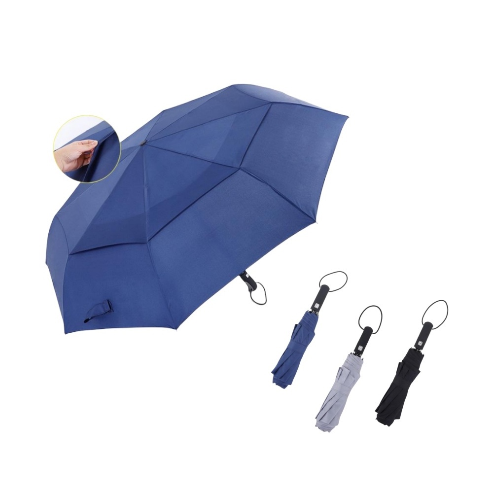 Kaan automatic Anti UV Paraguas Double canopy folding 3 Rain Sun Windproof umbrella 2 layers umbrella