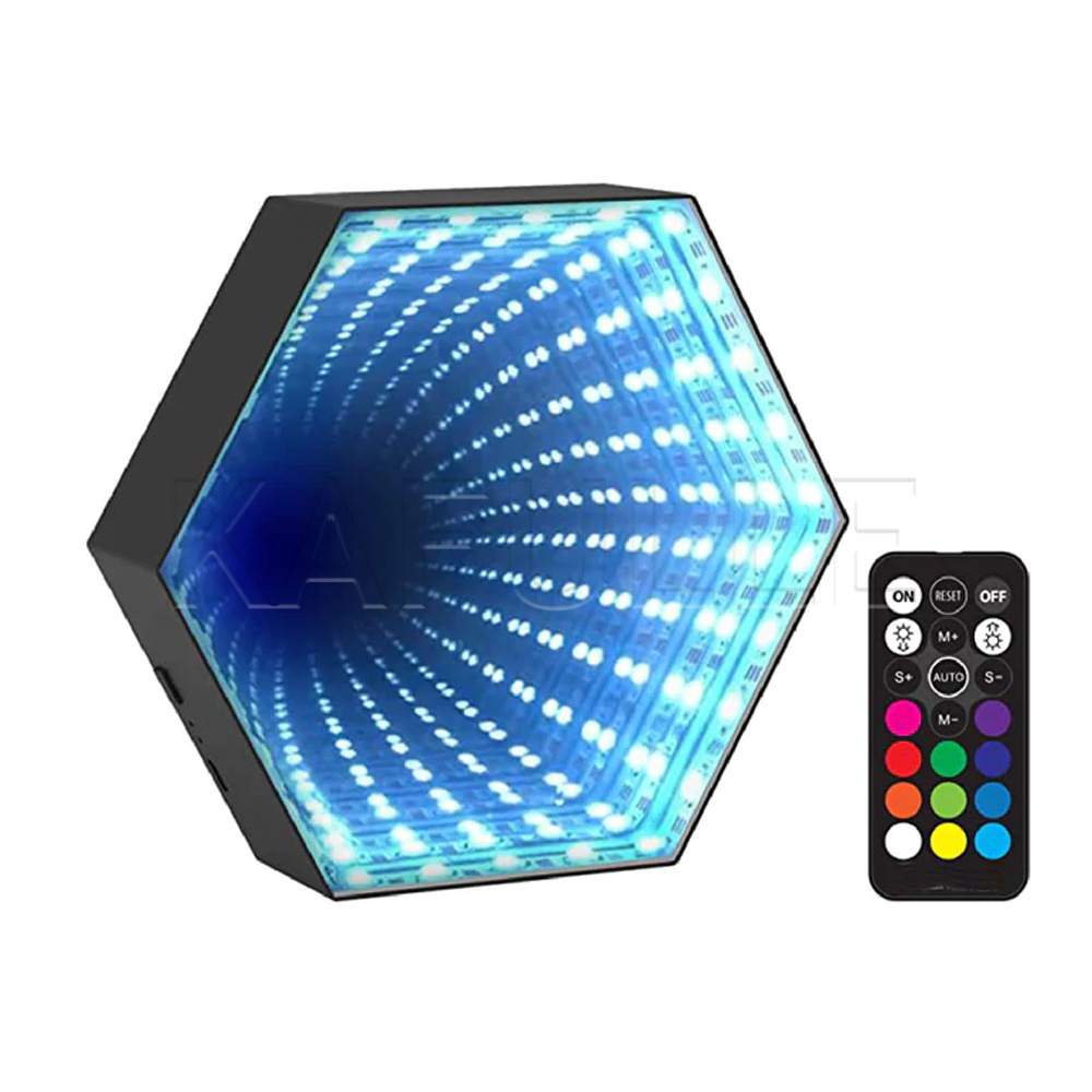 Decoration Hexagonal RGB Gaming Music Reactive Infinite Patent RGB IC LED Light