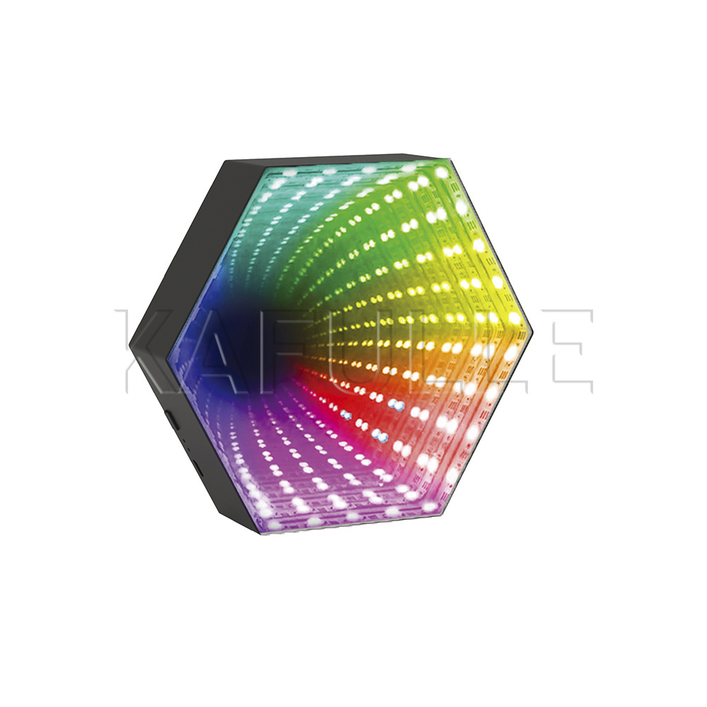 Decoration Hexagonal RGB Gaming Music Reactive Infinite Patent RGB IC LED Light