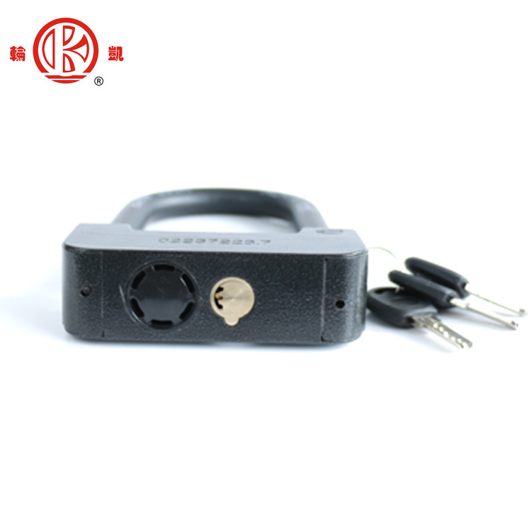 Professional factory supply electric bike u shape lock insert lock alarm padlock