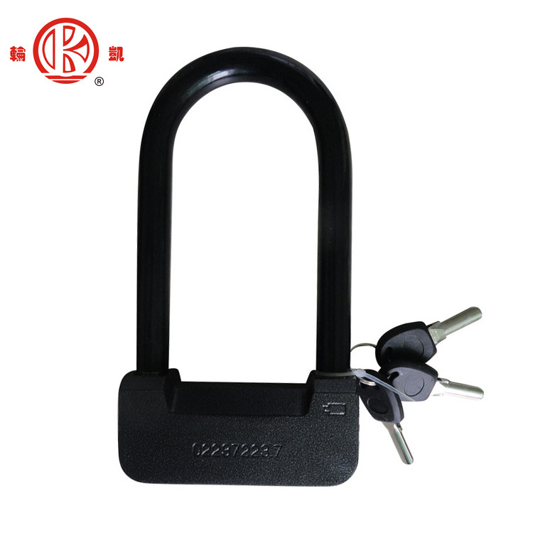 Professional factory supply electric bike u shape lock insert lock alarm padlock