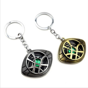 Doctor Strange Keychain Crystal Eye of Agamotto Key Chain Movie Key Ring Holder Pendant Keychain