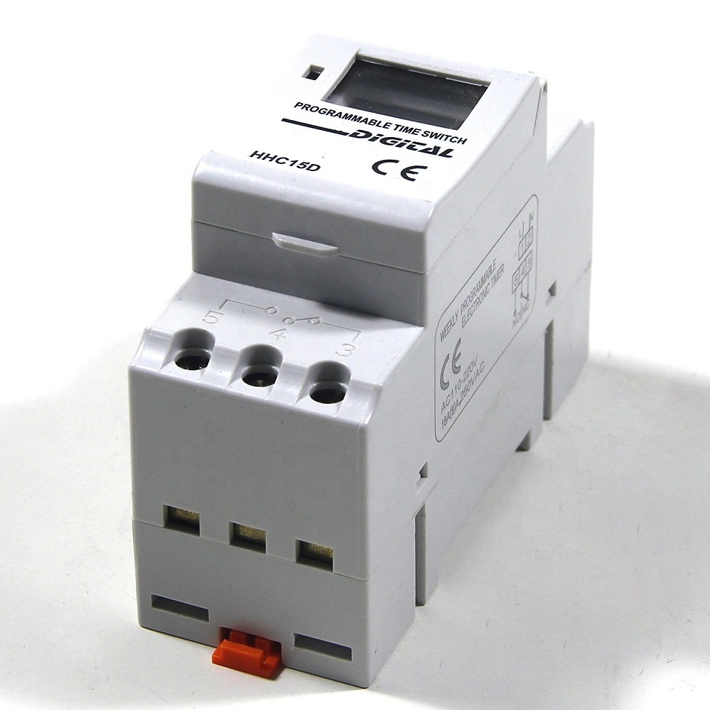 Low Price AC 220V Auto Change The Time As To Latitude Time Control HHC15D Din-rail Programmable Astronomical Timer Switch