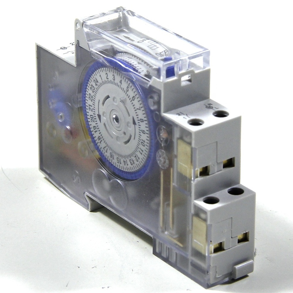 CKMINE SUL180A 230-240 VAC / 110VAC Mechanical Day Timer Power Reserve 100 Hours Din-rail 24 Hour Analogue Time Switches