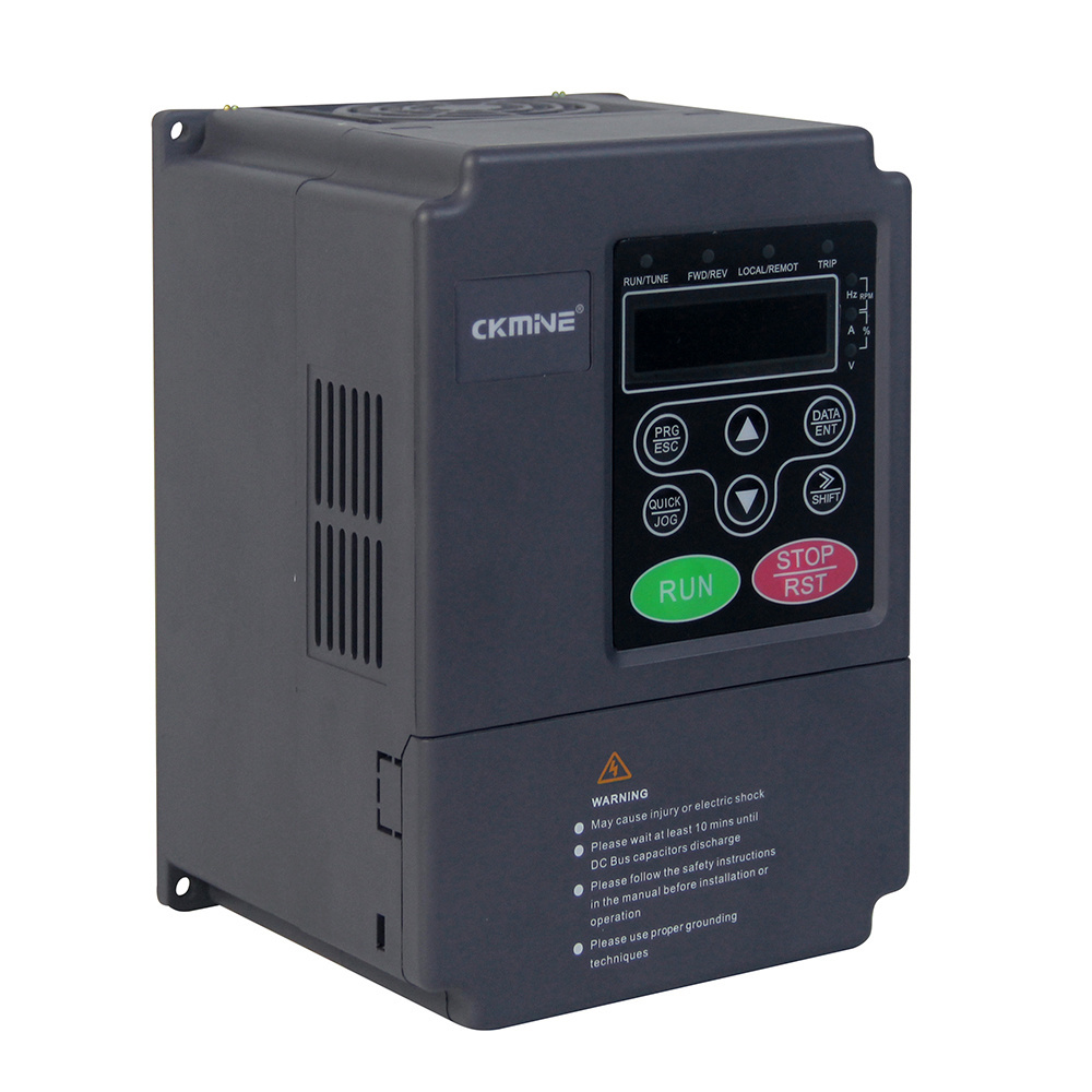 CKMINE KM7000-004G-2 5HP AC Motor Drive Speed Controller 4kW 3.7kW 3 Phase 220V Variable Frequency Inverter for Factory Machine