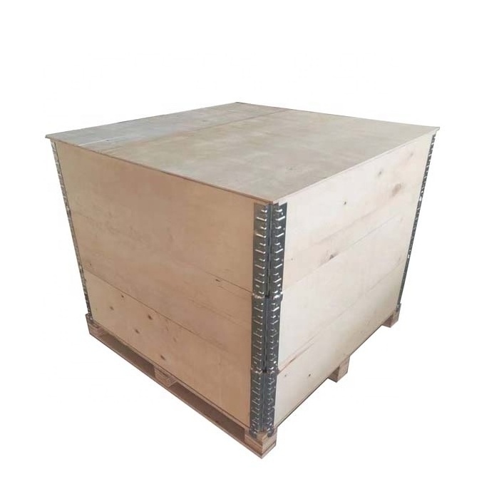 High Quality Plywood Box Packaging Wooden Crates for Shipping Pallet Collapsible Wooden Cargo Box