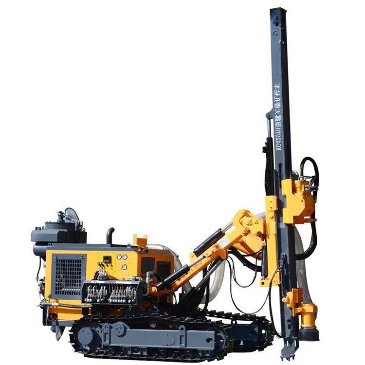 20m 25m deep smart rock portable dth surface blasting hole mini drill rig with diesel engine