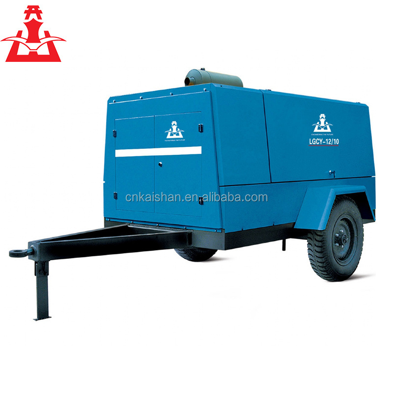 China Supplier 10Bar Portable Screw Air Compressor For Water Well And Mine Drilling Rig